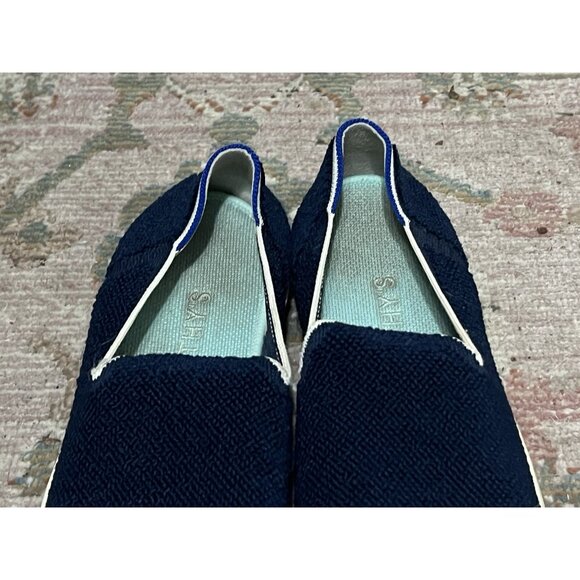 Rothy's The Slip On Terry Sapphire Fabric Low Top Lifestyle Sneakers Women’s 12 - Picture 4 of 11